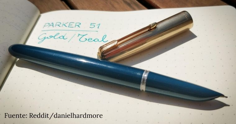 Parker 51 mejor pluma con plumín carenado escondido